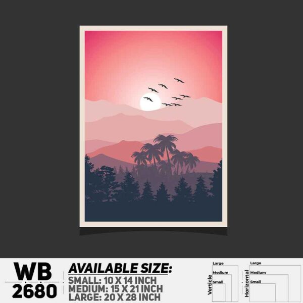 DDecorator Landscape Art Digital Illustration Wall Decoration And Home Decoration PVC Wall Board And Wall Canvas - WB2680