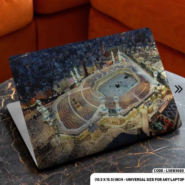 ISLAMIC Mosque Matte Finished Removable Waterproof Laptop Sticker & Laptop Skin (Including FREE Accessories) - LSKN3680 - DDecorator