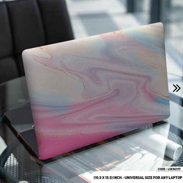 Liquid Marble Texture Matte Finished Removable Waterproof Laptop Sticker & Laptop Skin (Including FREE Accessories) - LSKN2117 - DDecorator