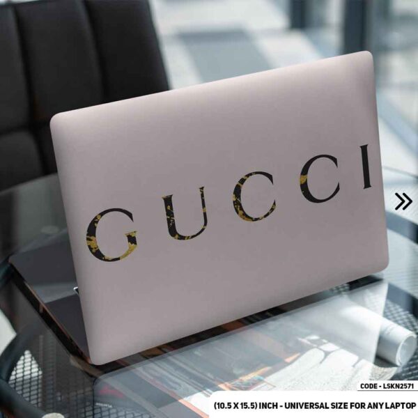 Luxury Brand Iconic Pattern Matte Finished Removable Waterproof Laptop Sticker & Laptop Skin (Including FREE Accessories) - LSKN2571 - DDecorator