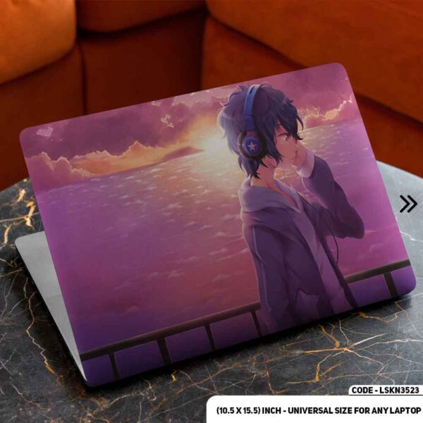 Anime Character Illustration Matte Finished Removable Waterproof Laptop Sticker & Laptop Skin (Including FREE Accessories) - LSKN3523 - DDecorator