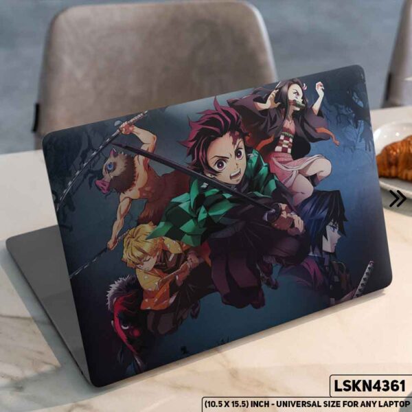 Demon Slayer: Kimetsu no Yaiba Matte Finished Removable Waterproof Laptop Sticker & Laptop Skin (Including FREE Accessories) - LSKN4361 - DDecorator