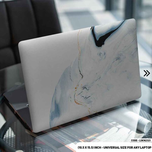Liquid Marble Texture Matte Finished Removable Waterproof Laptop Sticker & Laptop Skin (Including FREE Accessories) - LSKN2321 - DDecorator