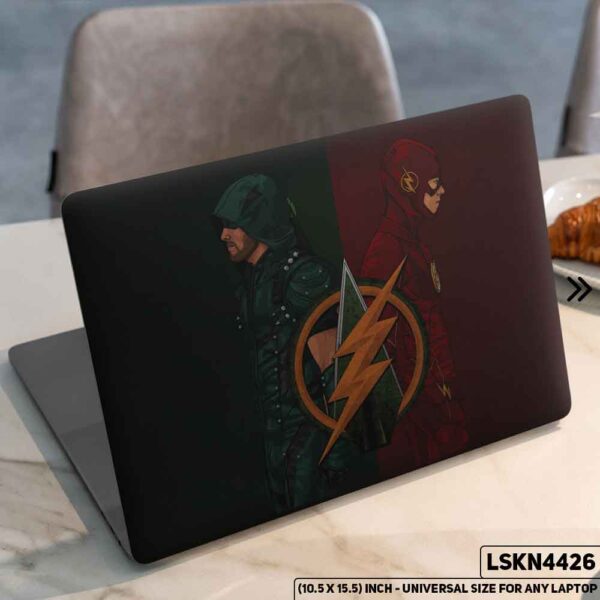 Flash Justice League Matte Finished Removable Waterproof Laptop Sticker & Laptop Skin (Including FREE Accessories) - LSKN4426 - DDecorator