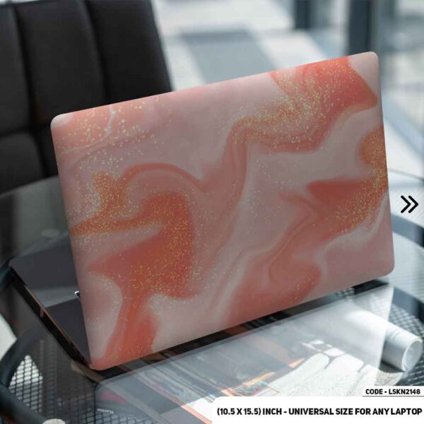 Liquid Marble Texture Matte Finished Removable Waterproof Laptop Sticker & Laptop Skin (Including FREE Accessories) - LSKN2148 - DDecorator