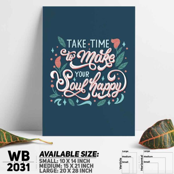 DDecorator Time - Motivational Wall Decoration And Home Decoration PVC Wall Board And Wall Canvas - WB2031