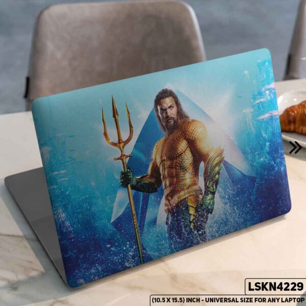 Aquaman 
Jason Momoa DC Universe  Matte Finished Removable Waterproof Laptop Sticker & Laptop Skin (Including FREE Accessories) - LSKN4229 - DDecorator