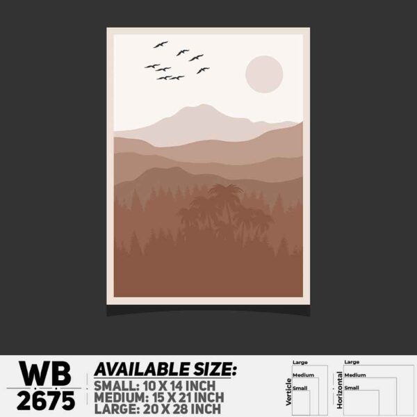 DDecorator Landscape Art Digital Illustration Wall Decoration And Home Decoration PVC Wall Board And Wall Canvas - WB2675