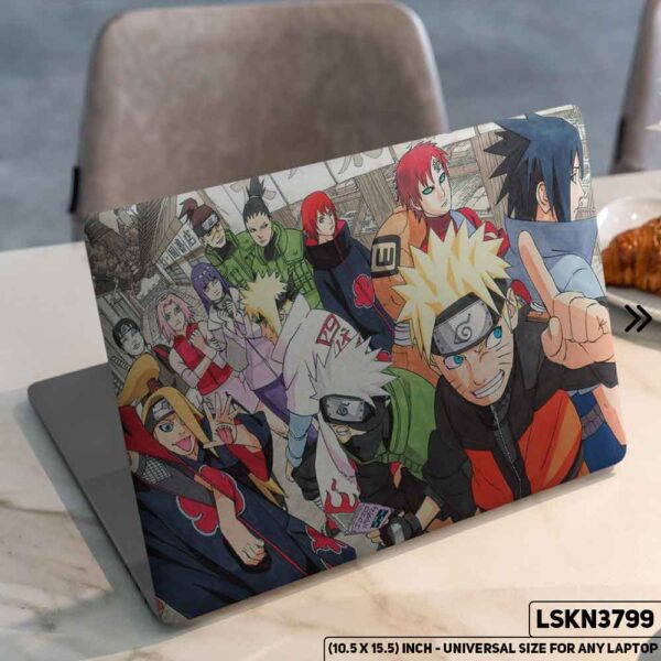NARUTO Anime Character Illustration Matte Finished Removable Waterproof Laptop Sticker & Laptop Skin (Including FREE Accessories) - LSKN3799 - DDecorator