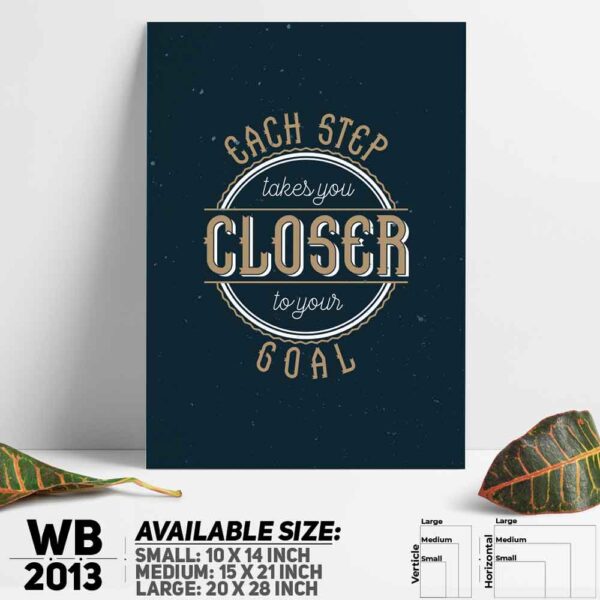 DDecorator Goal - Motivational Wall Decoration And Home Decoration PVC Wall Board And Wall Canvas - WB2013
