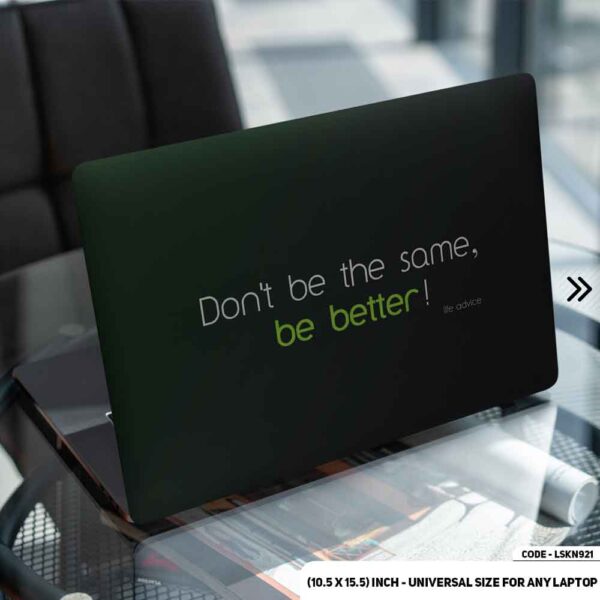 Motivational Quote Matte Finished Removable Waterproof Laptop Sticker & Laptop Skin (Including FREE Accessories) - LSKN921 - DDecorator