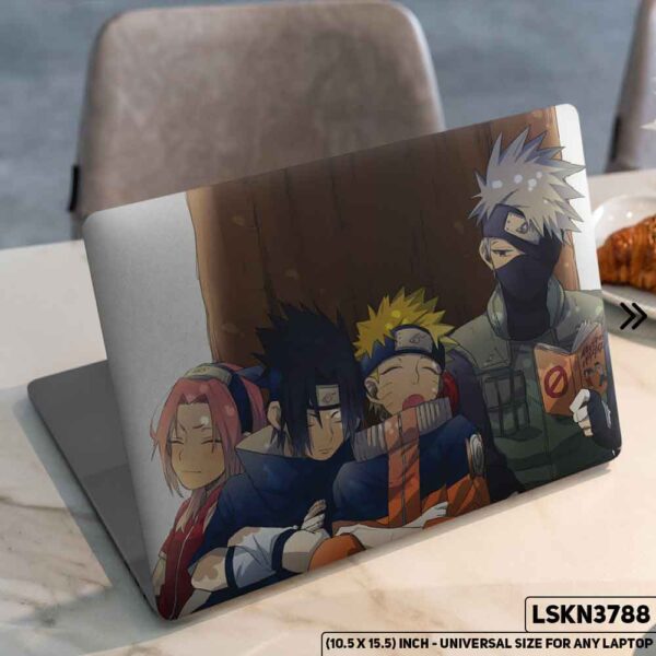 NARUTO Anime Character Illustration Matte Finished Removable Waterproof Laptop Sticker & Laptop Skin (Including FREE Accessories) - LSKN3788 - DDecorator