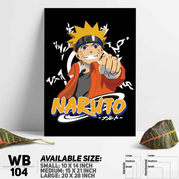 DDecorator Naruto Uzumak Manga Naruto Anime Wall Decoration And Home Decoration PVC Wall Board And Wall Canvas - WB104