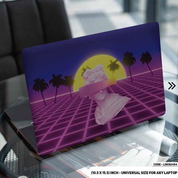 Seamless Geomatric Pattern Matte Finished Removable Waterproof Laptop Sticker & Laptop Skin (Including FREE Accessories) - LSKN2494 - DDecorator