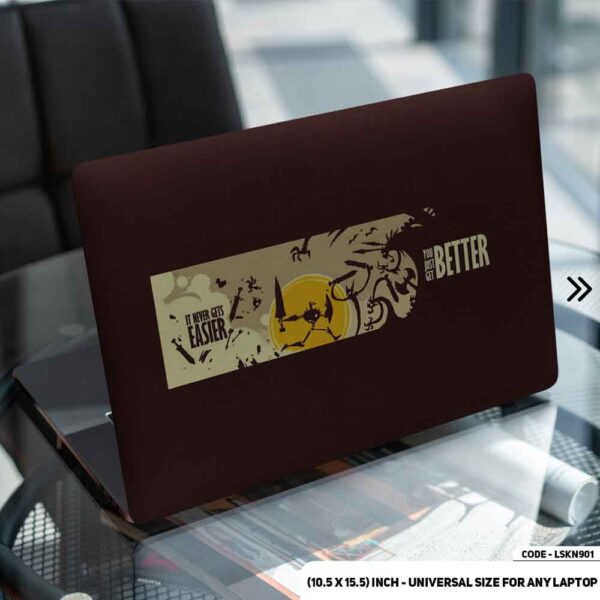 Motivational Quote Matte Finished Removable Waterproof Laptop Sticker & Laptop Skin (Including FREE Accessories) - LSKN901 - DDecorator