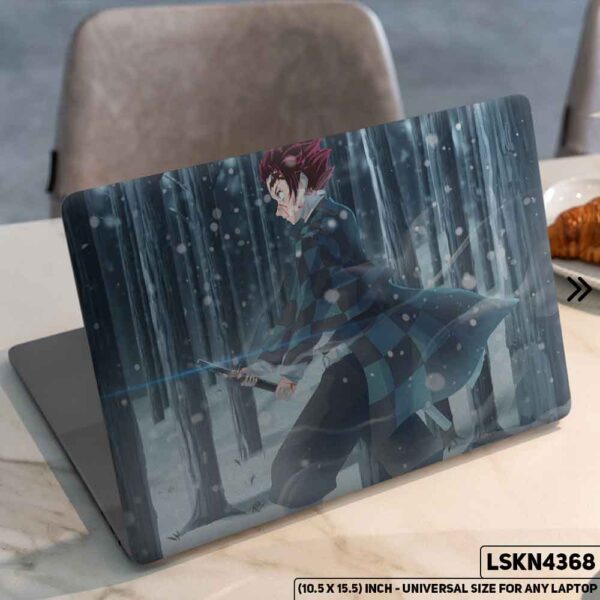 Demon Slayer: Kimetsu no Yaiba Matte Finished Removable Waterproof Laptop Sticker & Laptop Skin (Including FREE Accessories) - LSKN4368 - DDecorator