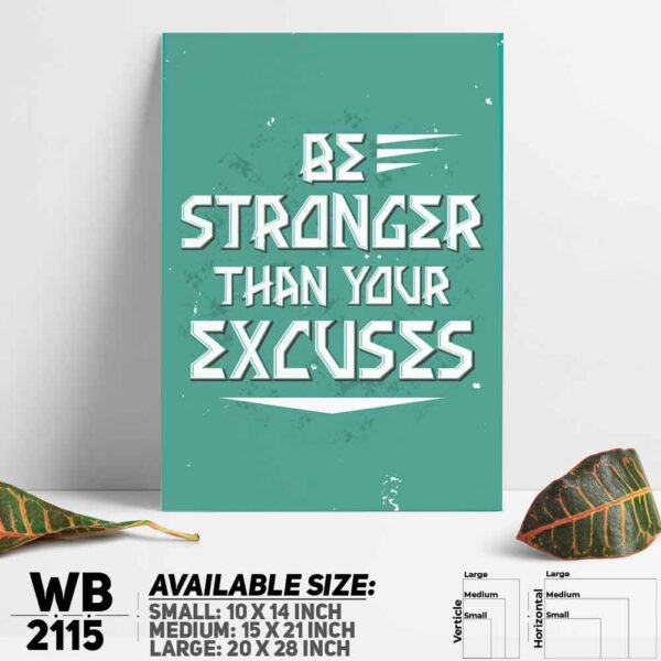 DDecorator Stronger - Motivational Wall Decoration And Home Decoration PVC Wall Board And Wall Canvas - WB2115