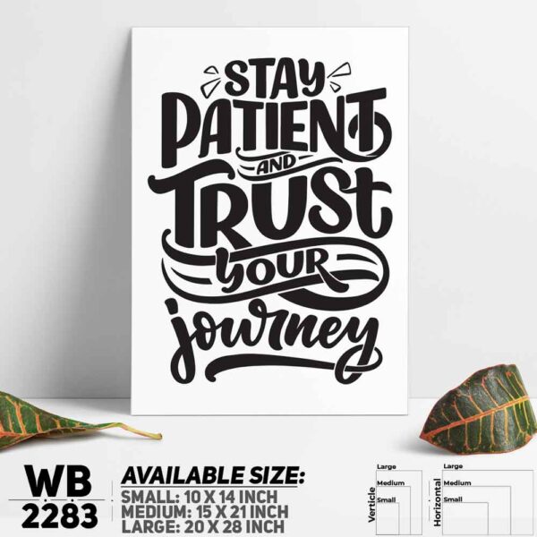 DDecorator Trust Your Journey - Motivational Wall Decoration And Home Decoration PVC Wall Board And Wall Canvas - WB2283