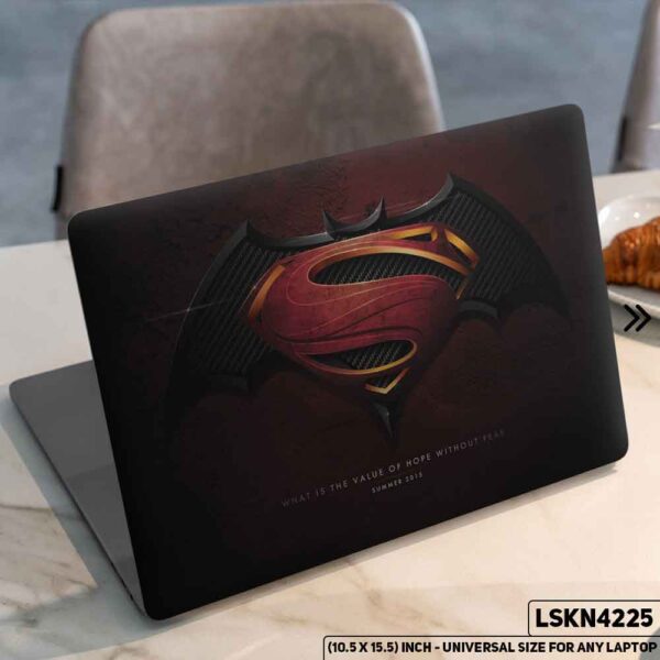 Superman Matte Finished Removable Waterproof Laptop Sticker & Laptop Skin (Including FREE Accessories) - LSKN4225 - DDecorator