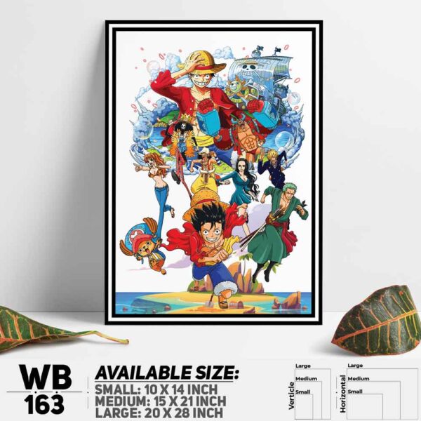 DDecorator One Piece Anime Manga series Wall Decoration And Home Decoration PVC Wall Board And Wall Canvas - WB163