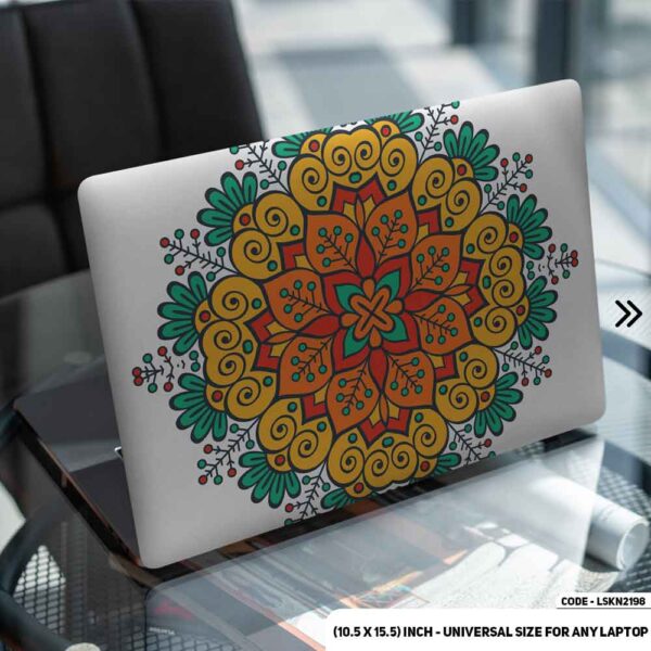 Seamless Geomatric Pattern Matte Finished Removable Waterproof Laptop Sticker & Laptop Skin (Including FREE Accessories) - LSKN2198 - DDecorator