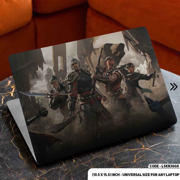 Digital Character Illustration Matte Finished Removable Waterproof Laptop Sticker & Laptop Skin (Including FREE Accessories) - LSKN3668 - DDecorator