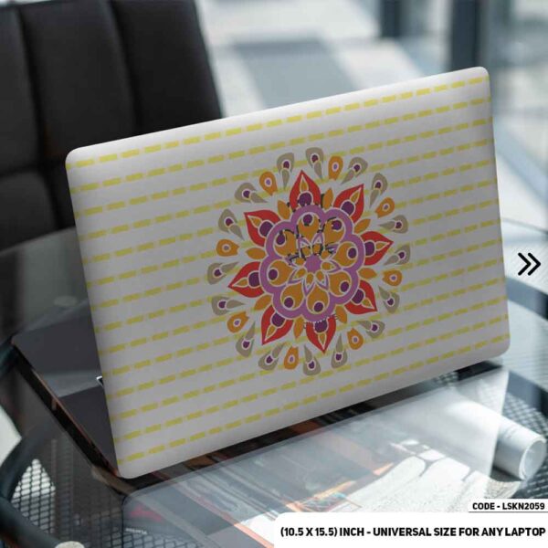 Seamless Geomatric Pattern Matte Finished Removable Waterproof Laptop Sticker & Laptop Skin (Including FREE Accessories) - LSKN2059 - DDecorator