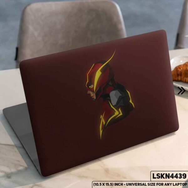 Flash Justice League Matte Finished Removable Waterproof Laptop Sticker & Laptop Skin (Including FREE Accessories) - LSKN4439 - DDecorator