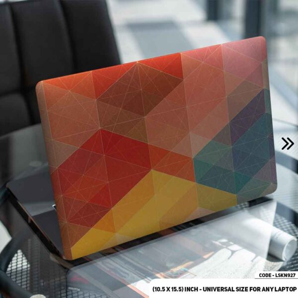 Geometric Shape Seamless Pattern Matte Finished Removable Waterproof Laptop Sticker & Laptop Skin (Including FREE Accessories) - LSKN927 - DDecorator