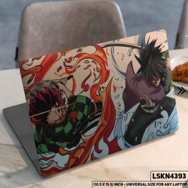 Demon Slayer: Kimetsu no Yaiba Matte Finished Removable Waterproof Laptop Sticker & Laptop Skin (Including FREE Accessories) - LSKN4393 - DDecorator