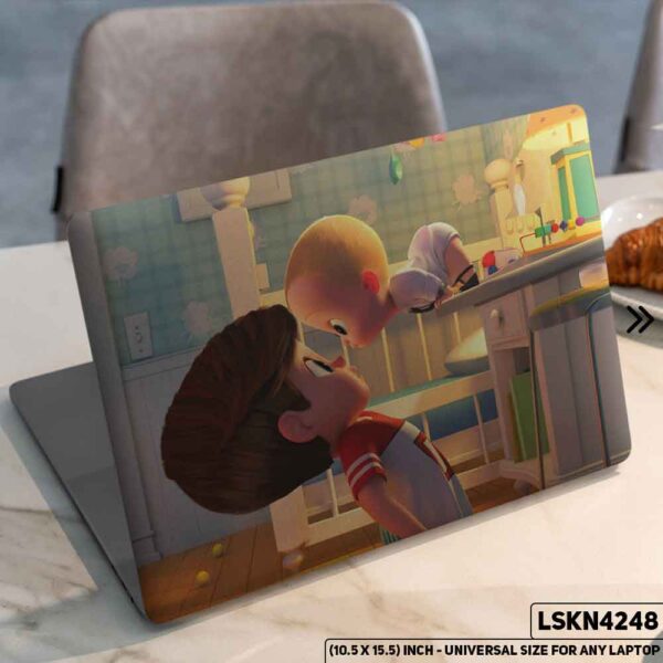 Animated Cartoon Character Matte Finished Removable Waterproof Laptop Sticker & Laptop Skin (Including FREE Accessories) - LSKN4248 - DDecorator