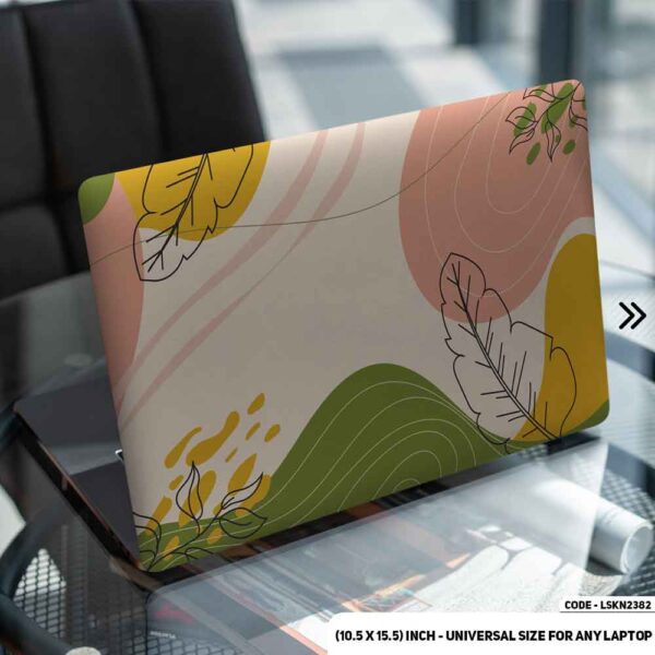 Flower Pattern Floral Design Matte Finished Removable Waterproof Laptop Sticker & Laptop Skin (Including FREE Accessories) - LSKN2382 - DDecorator