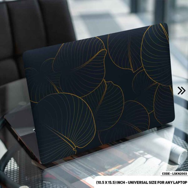 Blue Flower Pattern Floral Design Matte Finished Removable Waterproof Laptop Sticker & Laptop Skin (Including FREE Accessories) - LSKN2003 - DDecorator