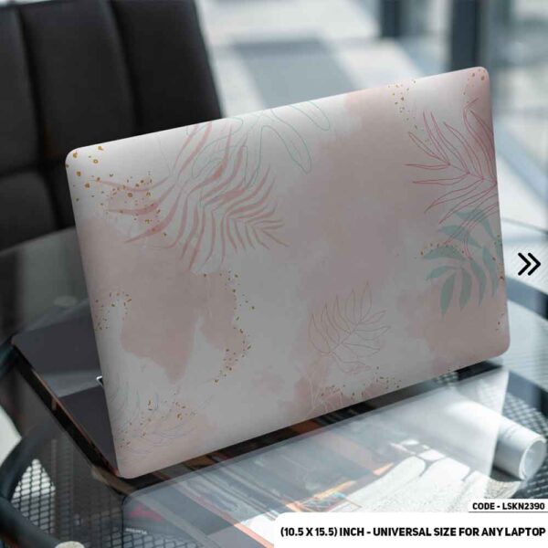 Flower Pattern Floral Design Matte Finished Removable Waterproof Laptop Sticker & Laptop Skin (Including FREE Accessories) - LSKN2390 - DDecorator