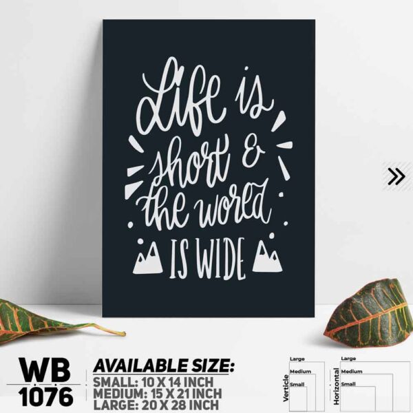 DDecorator Motivational Quote Wall Decoration And Home Decoration PVC Wall Board And Wall Canvas - WB1076