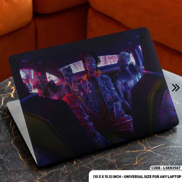 Digital Character Illustration Matte Finished Removable Waterproof Laptop Sticker & Laptop Skin (Including FREE Accessories) - LSKN3587 - DDecorator