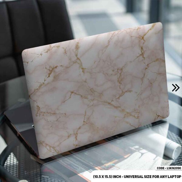Marble Texture Matte Finished Removable Waterproof Laptop Sticker & Laptop Skin (Including FREE Accessories) - LSKN2090 - DDecorator