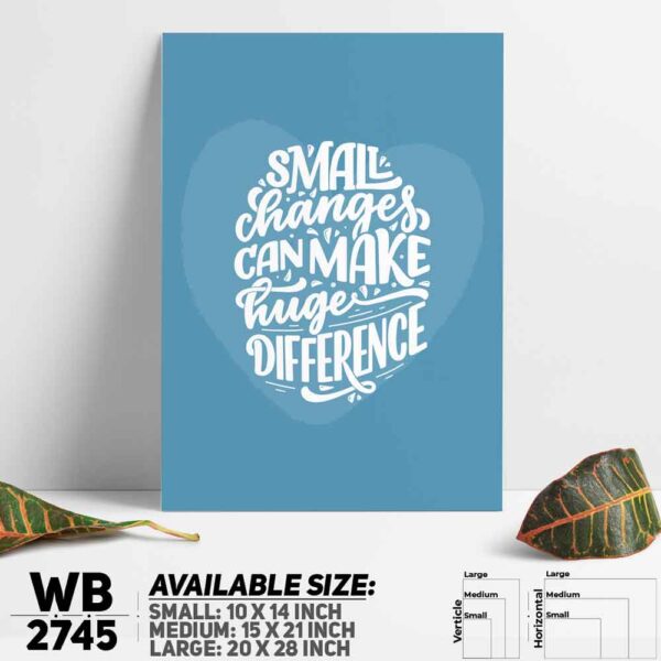 DDecorator Small Step To Success - Motivational Wall Decoration And Home Decoration PVC Wall Board And Wall Canvas - WB2745
