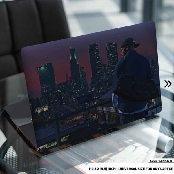 Cyber Punk Night City Matte Finished Removable Waterproof Laptop Sticker & Laptop Skin (Including FREE Accessories) - LSKN2713 - DDecorator