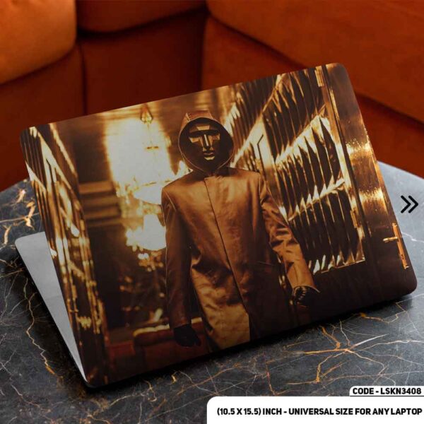 Squid Game Main Character Matte Finished Removable Waterproof Laptop Sticker & Laptop Skin (Including FREE Accessories) - LSKN3408 - DDecorator
