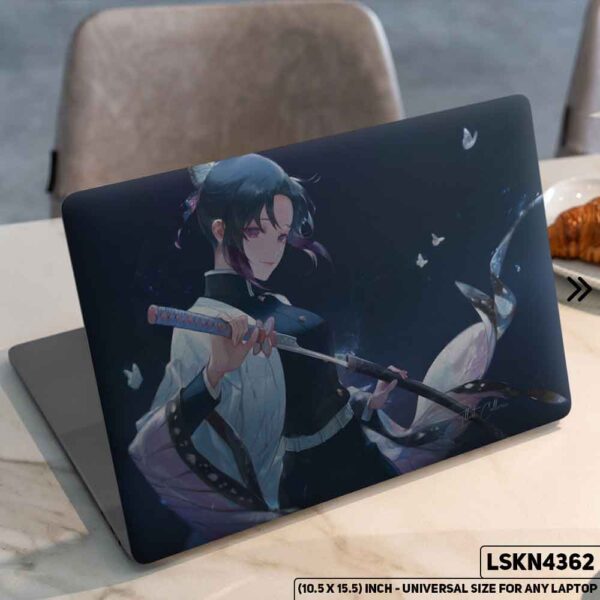 Demon Slayer: Kimetsu no Yaiba Matte Finished Removable Waterproof Laptop Sticker & Laptop Skin (Including FREE Accessories) - LSKN4362 - DDecorator