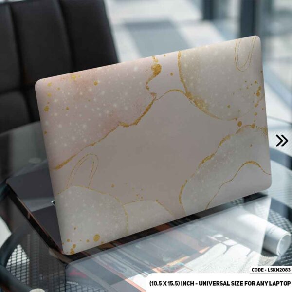 Marble Texture Matte Finished Removable Waterproof Laptop Sticker & Laptop Skin (Including FREE Accessories) - LSKN2083 - DDecorator