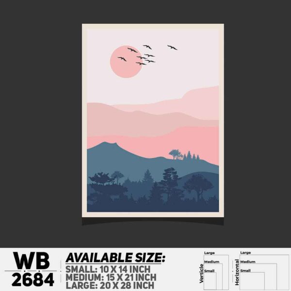 DDecorator Landscape Art Digital Illustration Wall Decoration And Home Decoration PVC Wall Board And Wall Canvas - WB2684