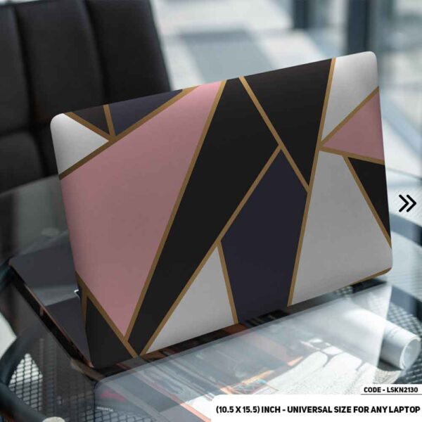 Seamless Geomatric Pattern Matte Finished Removable Waterproof Laptop Sticker & Laptop Skin (Including FREE Accessories) - LSKN2130 - DDecorator