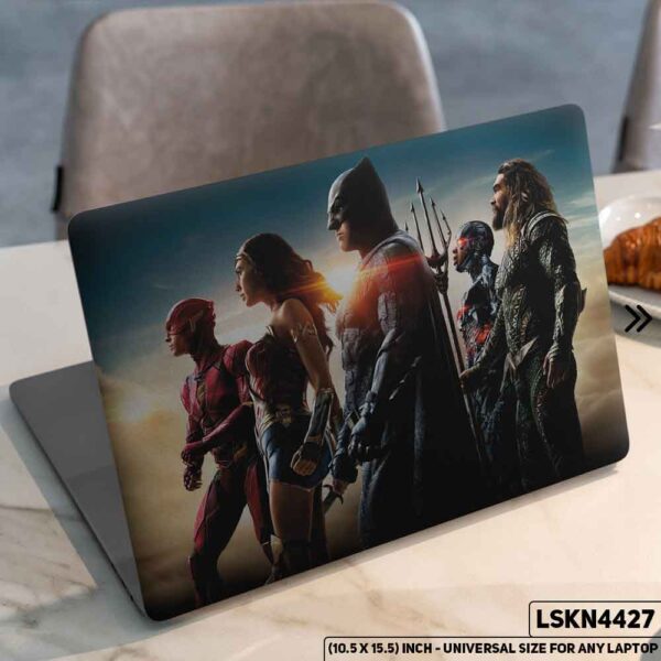 Batman Justice League Matte Finished Removable Waterproof Laptop Sticker & Laptop Skin (Including FREE Accessories) - LSKN4427 - DDecorator