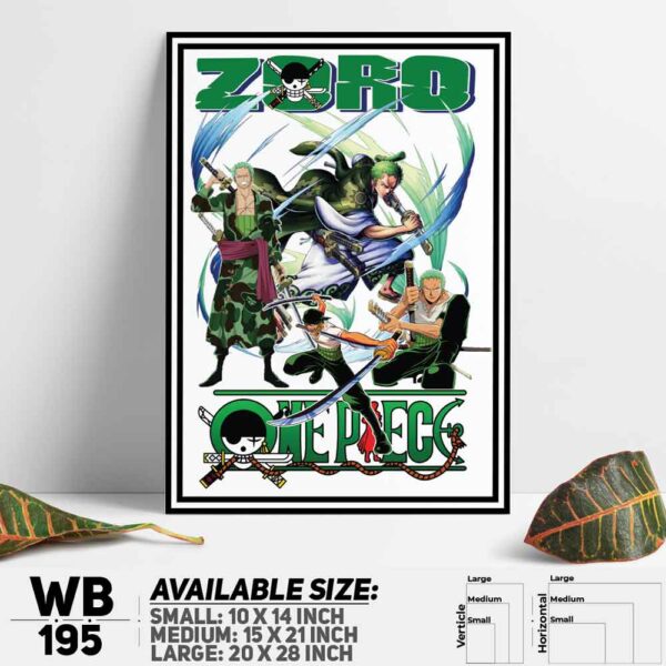 DDecorator One Piece Anime Manga series Wall Decoration And Home Decoration PVC Wall Board And Wall Canvas - WB195