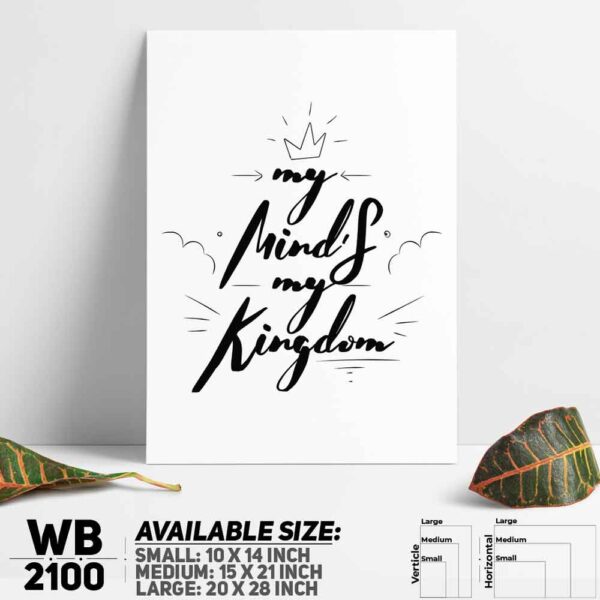 DDecorator Mind - Motivational Wall Decoration And Home Decoration PVC Wall Board And Wall Canvas - WB2100
