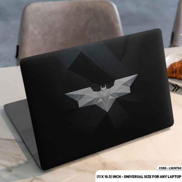 Geomatric Batman Logo Matte Finished Removable Waterproof Laptop Sticker & Laptop Skin (Including FREE Accessories) - LSKN760 - DDecorator