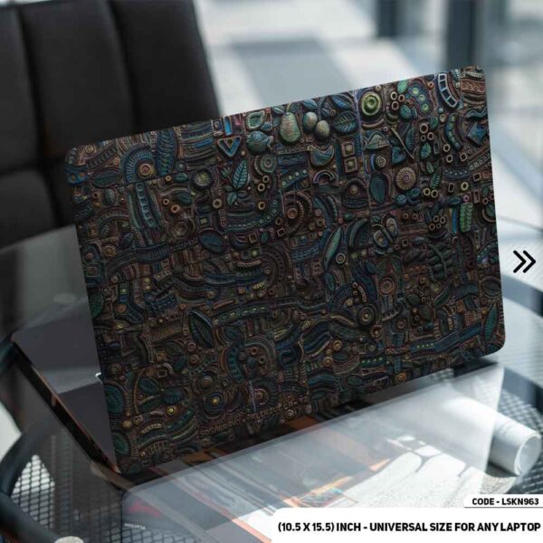 Abstract Art Matte Finished Removable Waterproof Laptop Sticker & Laptop Skin (Including FREE Accessories) - LSKN963 - DDecorator