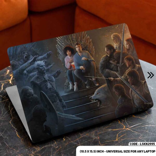 GOT Digital Fantacy Cartoon Art Illustration Matte Finished Removable Waterproof Laptop Sticker & Laptop Skin (Including FREE Accessories) - LSKN2995 - DDecorator